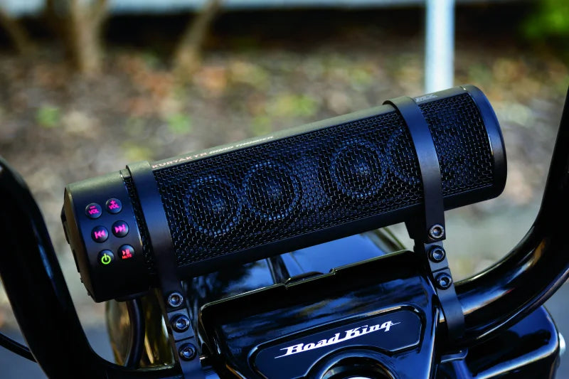 Kuryakyn Road Thunder Plus Sound Bar Satin Black - Installation View
