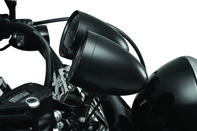 Kuryakyn Road Thunder Speaker Pods Bluetooth Audio Controller Black - Back View