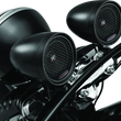 Load image into Gallery viewer, Kuryakyn Road Thunder Speaker Pods Bluetooth Audio Controller Black - Installation View