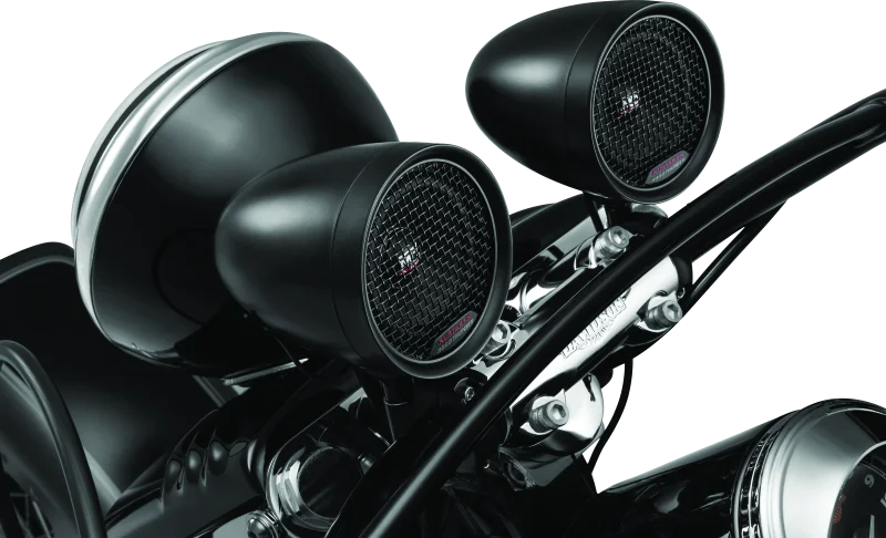 Kuryakyn Road Thunder Speaker Pods Bluetooth Audio Controller Black - Installation View