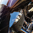 Load image into Gallery viewer, Kuryakyn Saddle Shields Heat Deflectors 14-Up Indian Models(excluding Scout) Smoke - Side View