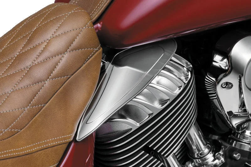 Kuryakyn Saddle Shields Heat Deflectors 14-Up Indian Models(excluding Scout) Smoke - Detail View
