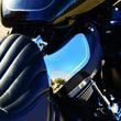 Load image into Gallery viewer, Kuryakyn Saddle Shields Heat Deflectors 18-Up Softail Models Smoke - Detail View