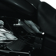 Load image into Gallery viewer, Kuryakyn Saddle Shields Heat Deflectors 99-17 Dyna Models Smoke - Side View