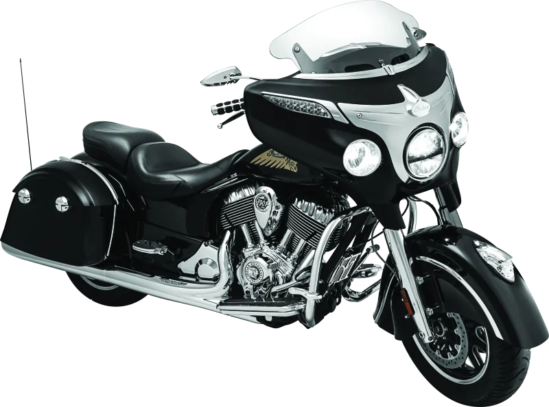 Kuryakyn Saddlebag Top Trim Indian Chrome - Side View