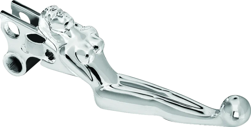 Kuryakyn Silhouette Levers 96-Up Cable Chrome - Side View