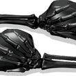 Load image into Gallery viewer, Kuryakyn Skeleton Hand Mirrors Black/Black - Main Product View
