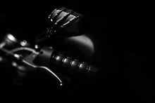 Load image into Gallery viewer, Kuryakyn Skeleton Hand Mirrors Black/Black - Side View