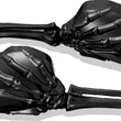 Load image into Gallery viewer, Kuryakyn Skeleton Hand Mirrors Black/Black - Main Product View