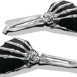 Load image into Gallery viewer, Kuryakyn Skeleton Hand Mirrors Chrome/Black - Main Product View