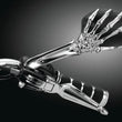 Load image into Gallery viewer, Kuryakyn Skeleton Hand Mirrors Chrome/Black - Side View