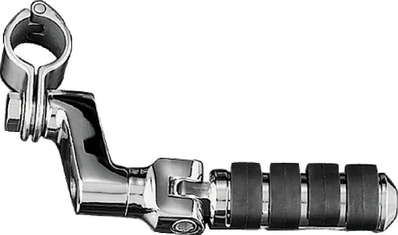 Kuryakyn Small ISO Offset Highway Pegs With 1-1/4inch Clamp Chrome (Pair)