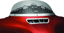 Load image into Gallery viewer, Kuryakyn Smooth Windshield Trim 14-Up Touring Chrome - Installation View