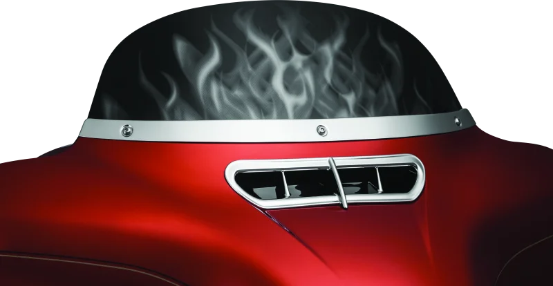 Kuryakyn Smooth Windshield Trim 14-Up Touring Chrome - Additional View 7