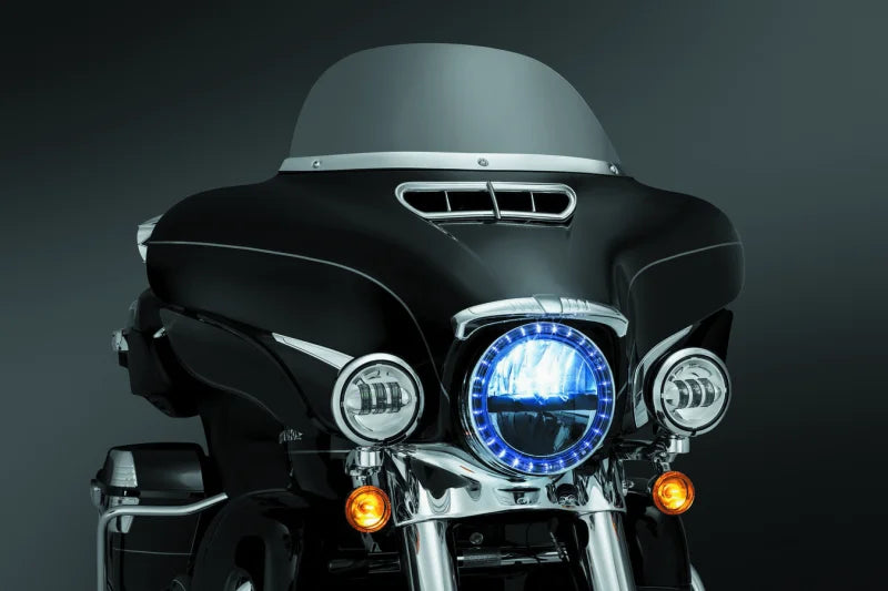 Kuryakyn Smooth Windshield Trim 14-Up Touring Chrome - Additional View 10