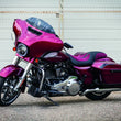 Load image into Gallery viewer, Kuryakyn Smooth Windshield Trim 14-Up Touring Gloss Black - Side View