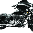 Load image into Gallery viewer, Kuryakyn Smooth Windshield Trim 96-13 Touring Gloss Black - Side View