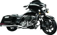 Load image into Gallery viewer, Kuryakyn Smooth Windshield Trim 96-13 Touring Gloss Black - Side View