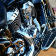 Load image into Gallery viewer, Kuryakyn Spear Brake Pedal Pad For 14-23 Indian Models Chrome - Side View