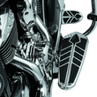 Load image into Gallery viewer, Kuryakyn Spear Brake Pedal Pad For 14-23 Indian Models Chrome - Back View