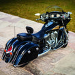 Load image into Gallery viewer, Kuryakyn Spear Brake Pedal Pad For 14-23 Indian Models Chrome - Installation View
