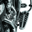 Load image into Gallery viewer, Kuryakyn Spear Driver Floorboard Inserts Indian Chrome - Side View