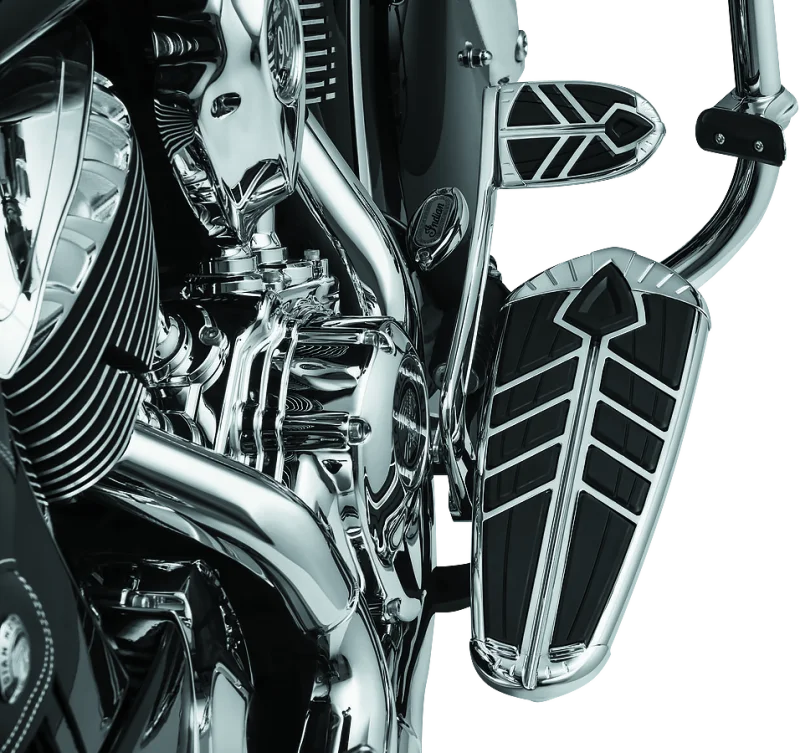 Kuryakyn Spear Driver Floorboard Inserts Indian Chrome - Side View