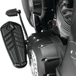 Load image into Gallery viewer, Kuryakyn Spear Driver Floorboard Inserts Satin Black - Side View