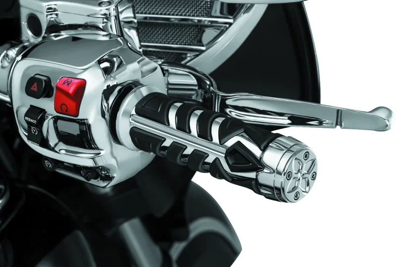 Kuryakyn Spear Grips For 14-17 Indian Chrome - Side View