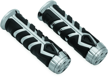 Load image into Gallery viewer, Kuryakyn Spear Grips For 7/8in Universal Indian Chrome