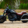 Load image into Gallery viewer, Kuryakyn Spear Grips For Indian Black - Side View