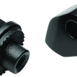 Load image into Gallery viewer, Kuryakyn Splined Front Peg Adapter 15-20 Scout Satin Black - Main Product View