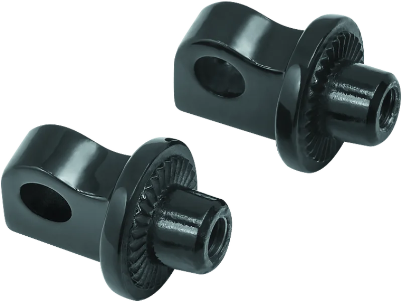 Kuryakyn Splined Peg Adapter Harley-Davidson Male Mount Black - Main Product View
