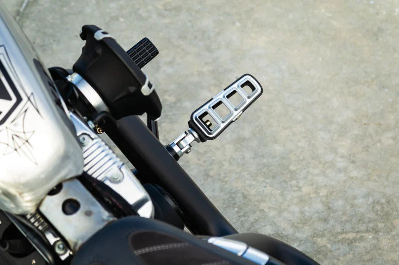 Kuryakyn Splined Peg Adapter Silver - Back View