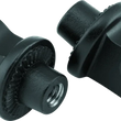 Load image into Gallery viewer, Kuryakyn Splined Peg Adaptors Satin Black - Main Product View