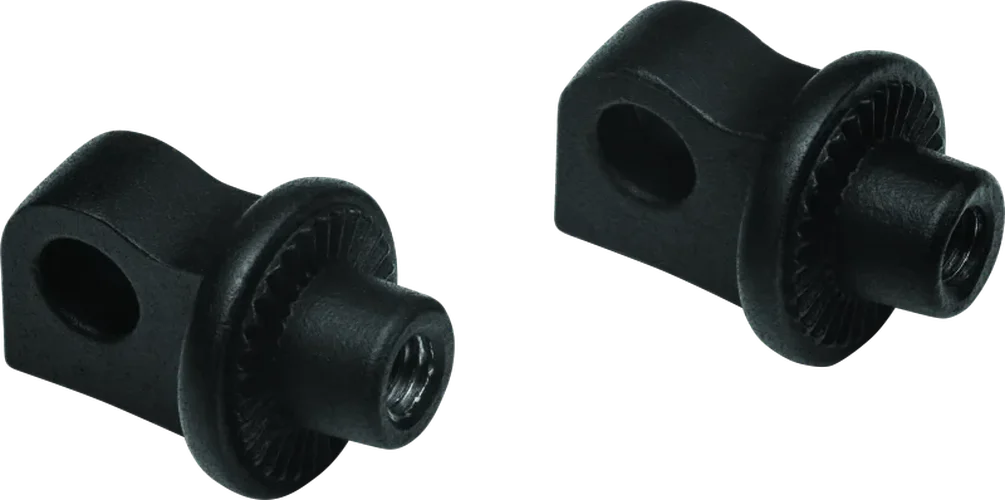Kuryakyn Splined Peg Adaptors Satin Black - Side View