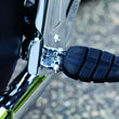 Load image into Gallery viewer, Kuryakyn Splined Peg Adaptor Triumph Chrome - Side View