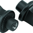 Load image into Gallery viewer, Kuryakyn Splined Peg Adaptors Satin Black - Main Product View