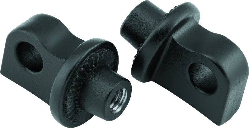 Kuryakyn Splined Peg Adaptors Satin Black - Main Product View