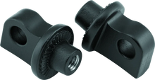 Load image into Gallery viewer, Kuryakyn Splined Peg Adaptors Satin Black - Main Product View