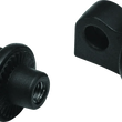 Load image into Gallery viewer, Kuryakyn Splined Peg Adaptors Satin Black - Side View