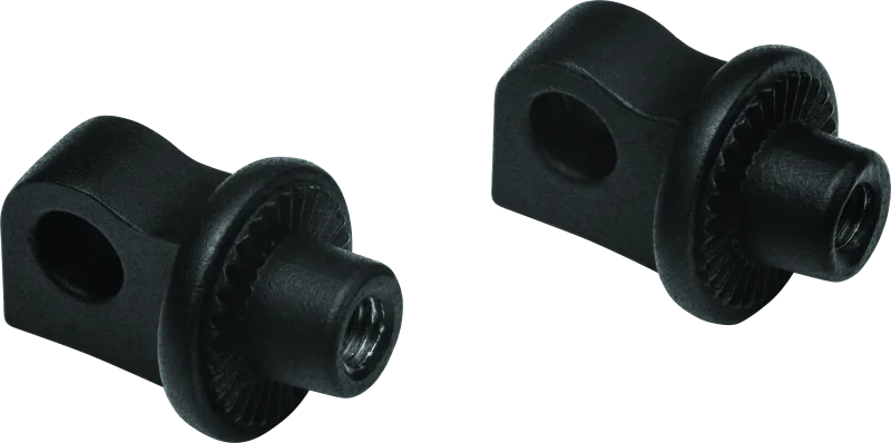Kuryakyn Splined Peg Adaptors Satin Black - Side View