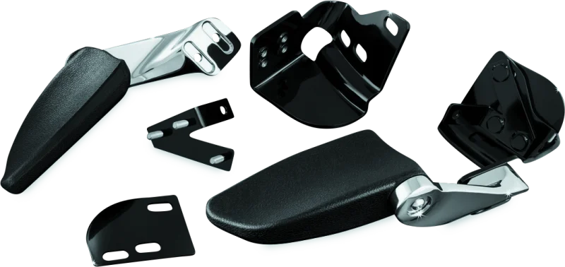 Kuryakyn Stealth Passenger Armrests 97-13 Touring Models Chrome - Main Product View