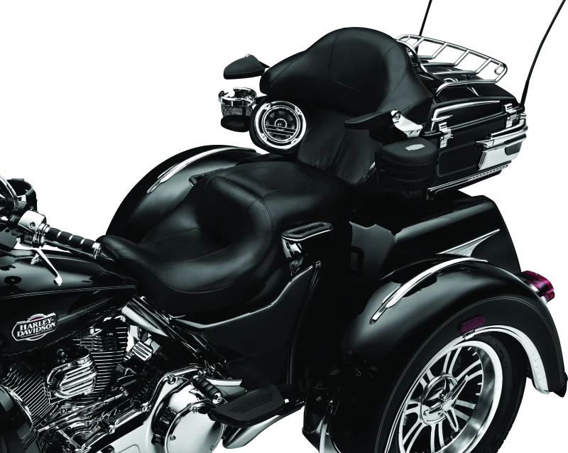 Kuryakyn Stealth Passenger Armrests 97-13 Touring Models Chrome - Side View