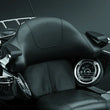 Load image into Gallery viewer, Kuryakyn Stealth Passenger Armrests 97-13 Touring Models Chrome - Back View