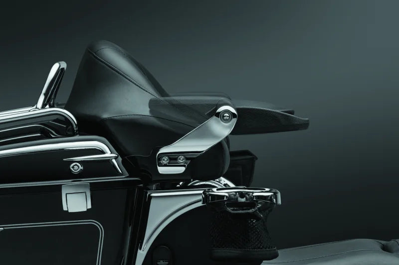 Kuryakyn Stealth Passenger Armrests 97-13 Touring Models Chrome - Installation View