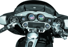 Load image into Gallery viewer, Kuryakyn Stereo Accent 96-13 FL Touring Models Chrome - Side View