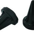 Load image into Gallery viewer, Kuryakyn Stiletto End Caps Grips Black - Main Product View