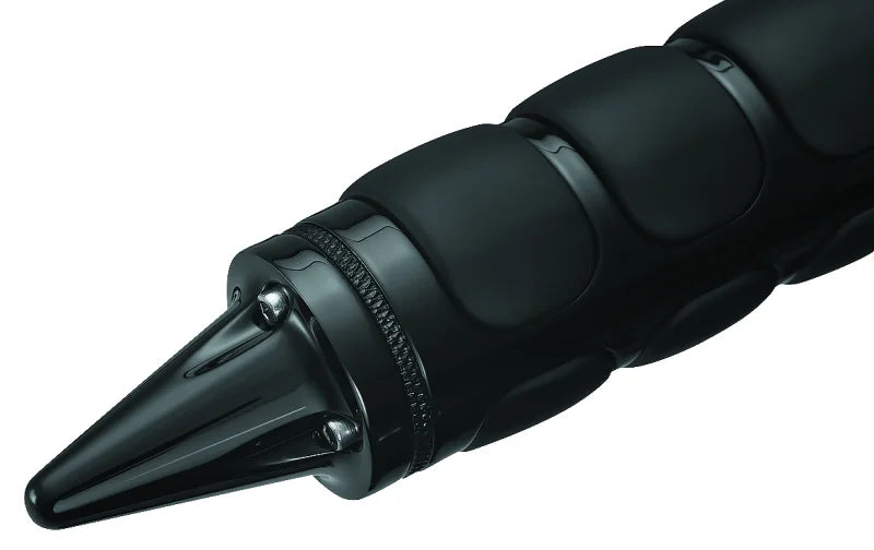 Kuryakyn Stiletto End Caps Grips Black - Side View