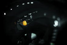 Load image into Gallery viewer, Kuryakyn Super Bright LED Mini Bullet Lights Amber Gloss Black - Side View